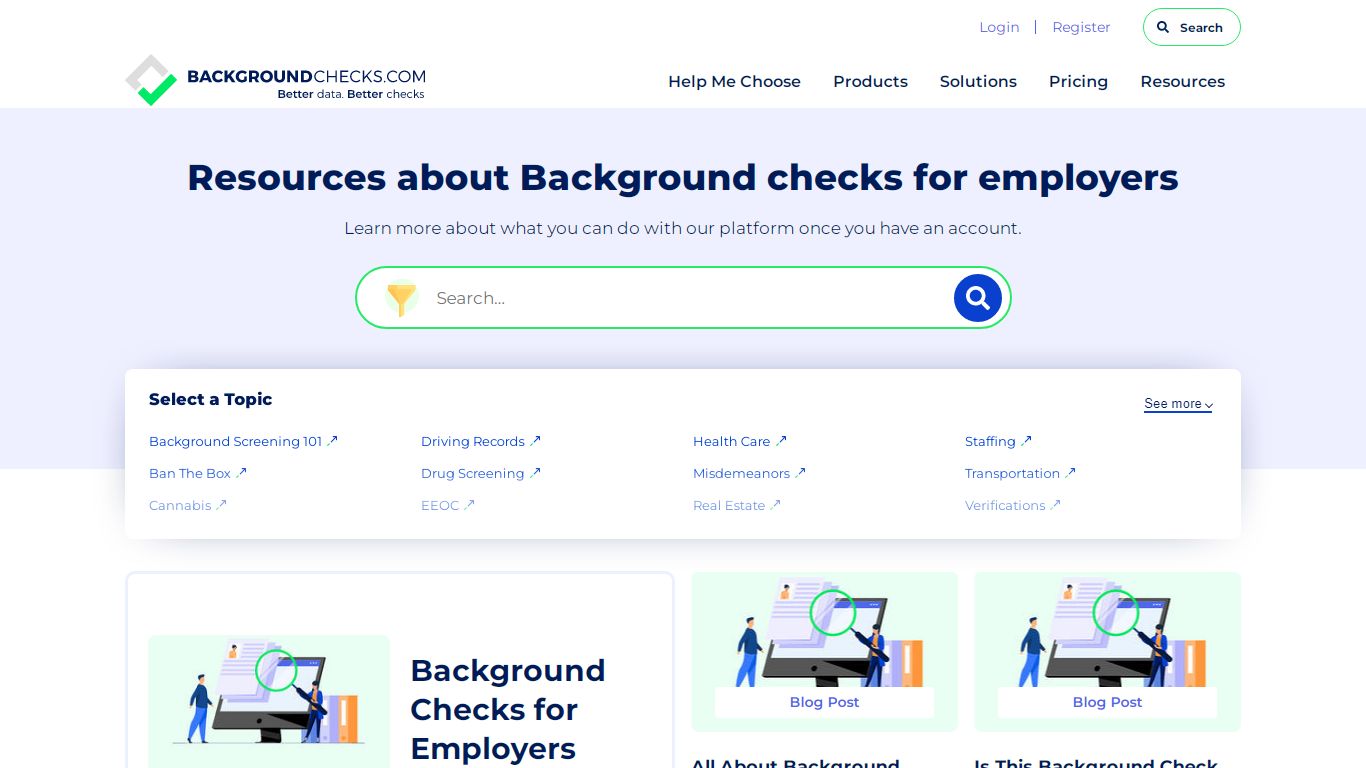 Background checks for employers